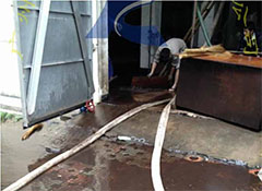 萬年水泥(ní)廠水塔除鏽(xiù)除垢清洗