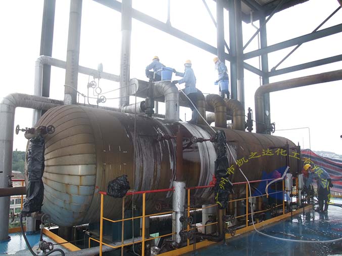 钰湖電廠鍋(guo)爐外表清洗